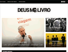 Tablet Screenshot of deusmelivro.com